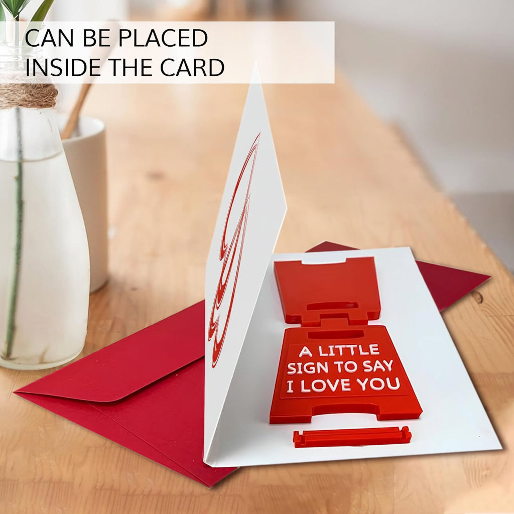 Love Message Tabletop Sign, Freestanding Gift Decoration — product view 3