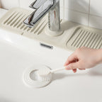 Sink Mat Silicone Faucet Drip Catcher Self Draining Design