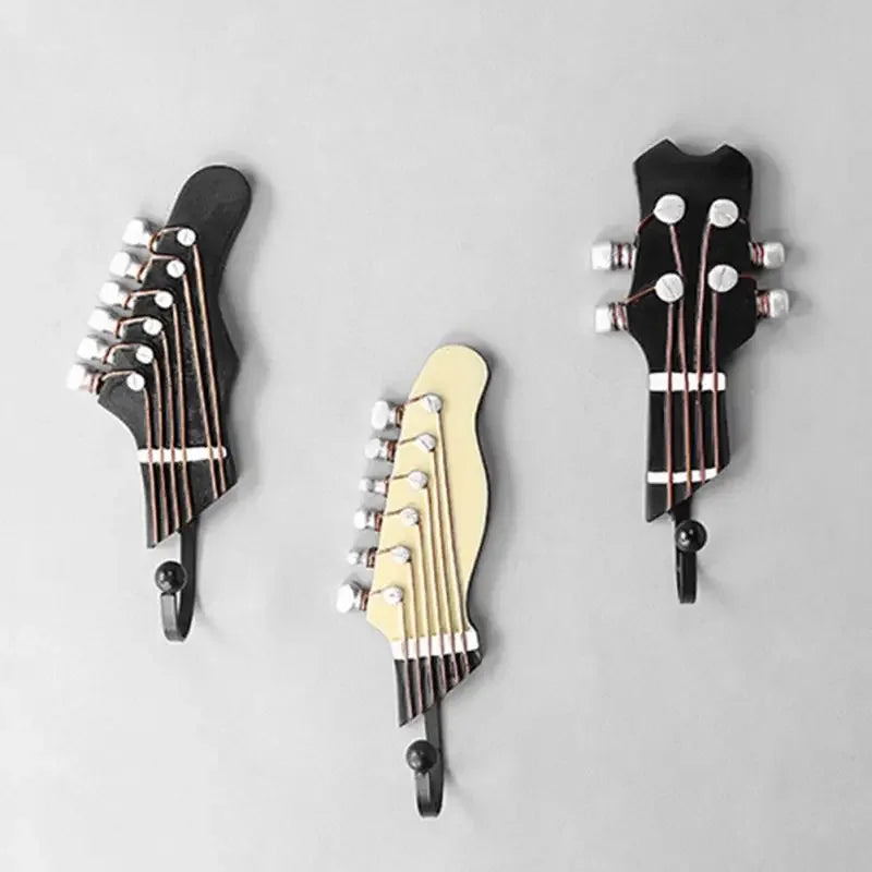 Decorative Guitar Wall Hooks, Set of 3 — product view 5