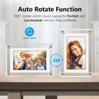 Acrylic Digital Photo Frame Portable IPS Display with Built-in Battery