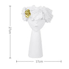 Classical Head Resin Flower Vase