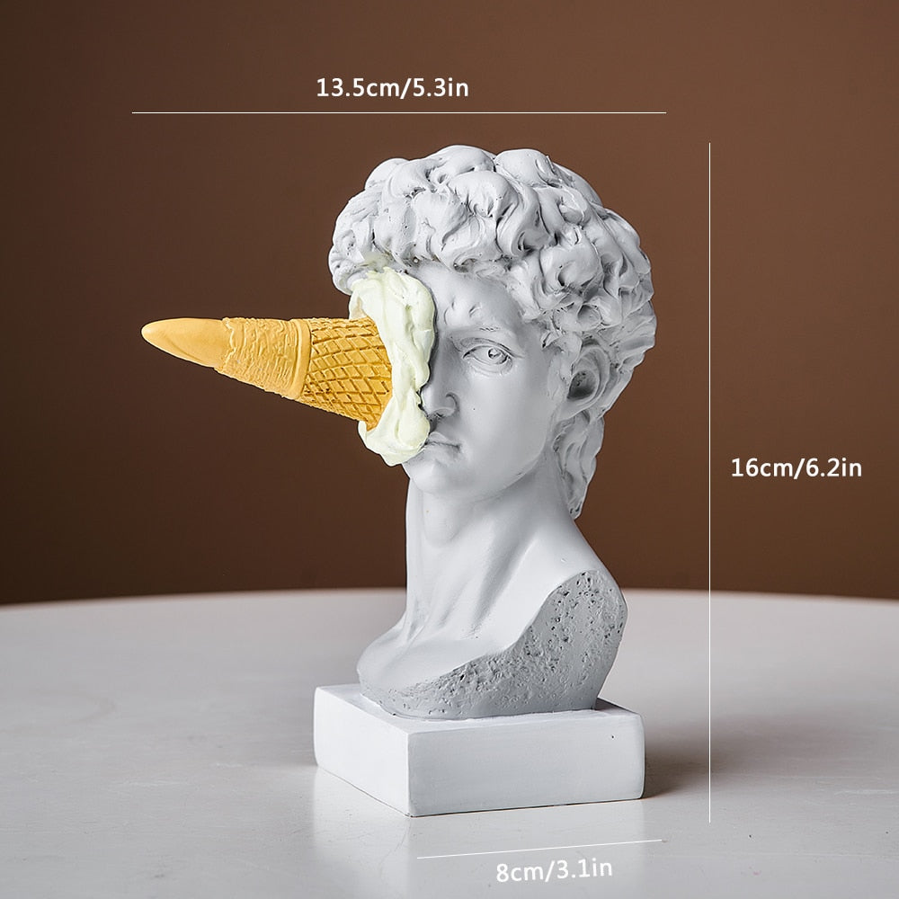 Classical Bust with Ice Cream Sculpture – product image 9