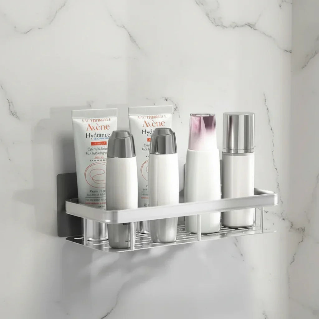 Adhesive Bathroom Shelf, Drill-Free Shower Storage Organiser — product view 13