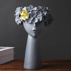 Classical Head Resin Flower Vase