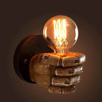 Resin Fist Wall Light, Left or Right Hand Design — product view 2