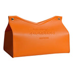 Faux Leather Tissue Box Cover