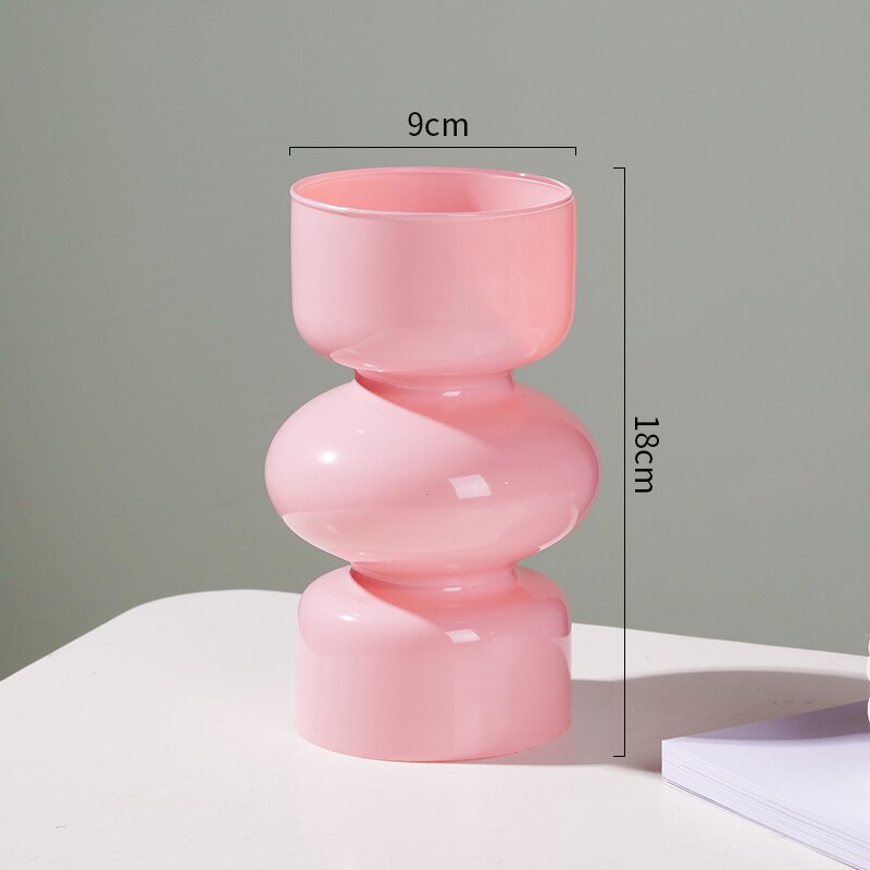 Coloured Glass Decorative Flower Vase