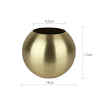 Round Stainless Steel Decorative Vase