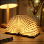 Folding Wooden Book LED Lamp