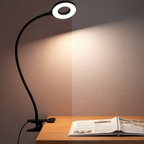 Desk Lamp Clip Flexible LED Reading Light 3 Colour Modes