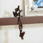 Seated Couple Resin Figurine, Romantic Shelf Decoration — product view 4