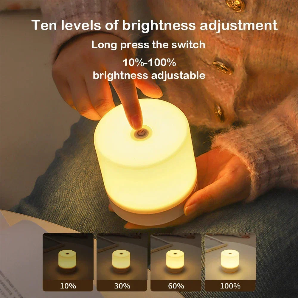 Touch Dimmable USB Cube Night Light