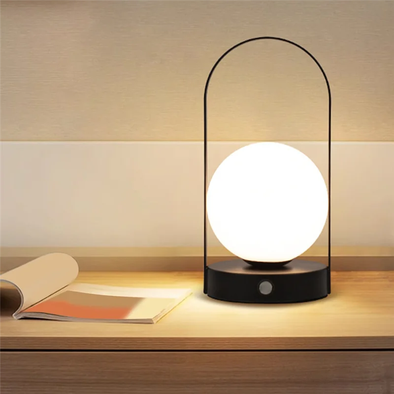 Rechargeable LED Table Lamp, USB Dimmable 3-Colour Lighting — product view 8