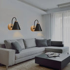Scandinavian Wood & Iron Wall Light