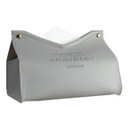 Faux Leather Tissue Box Cover
