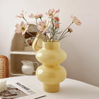 Rounded Two Tier Glass Flower Vase