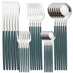 Polished Stainless Steel Cutlery Set, 30 Pieces