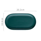 Marble Effect Ceramic Oval Storage Tray