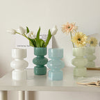 Coloured Glass Decorative Flower Vase