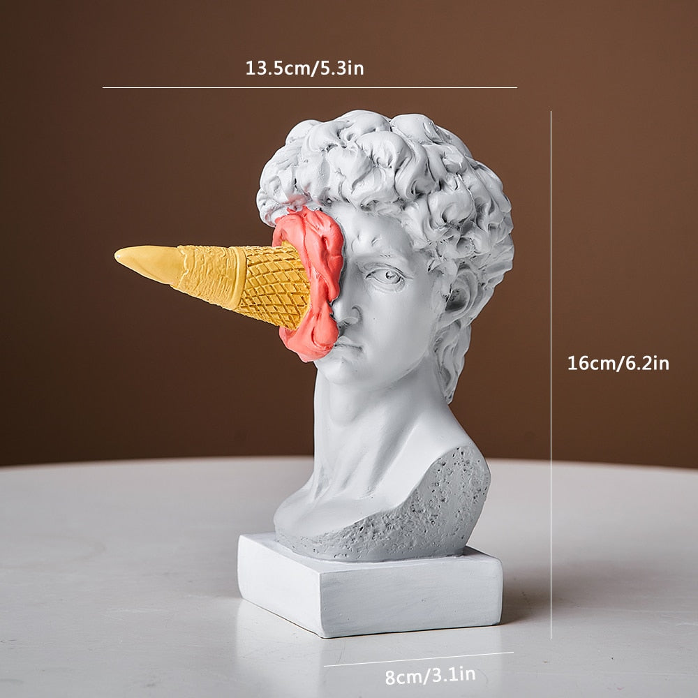 Classical Bust with Ice Cream Sculpture – product image 8
