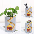 Woodland Animal Detail Resin Planter