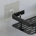 Adhesive Shower Caddy, Black No-Drill Bathroom Organiser - product view 1