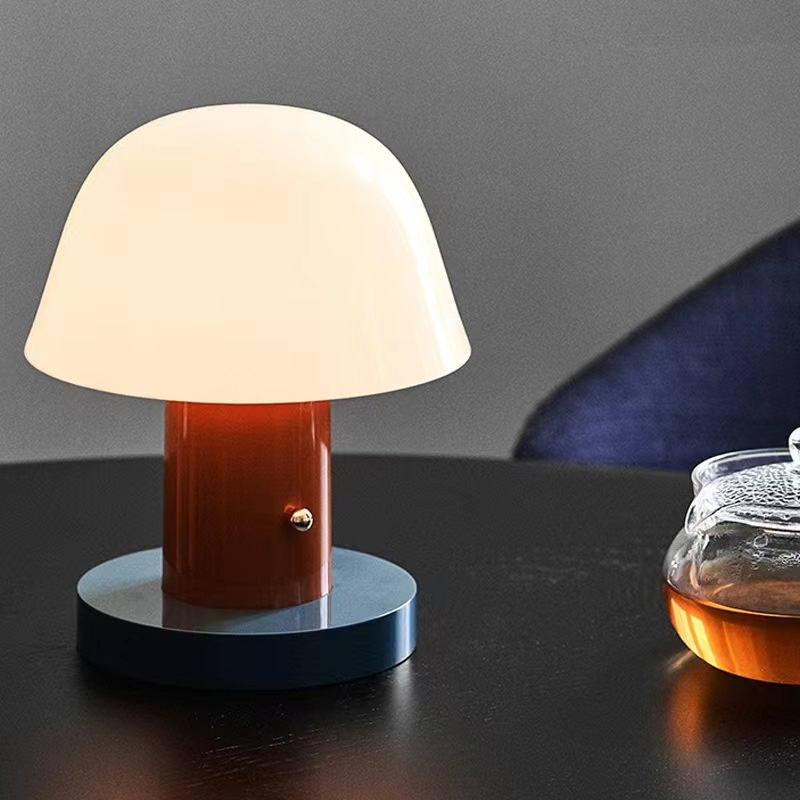 Rechargeable Mushroom Table Lamp, USB-C Dimmable LED Light - product view 4