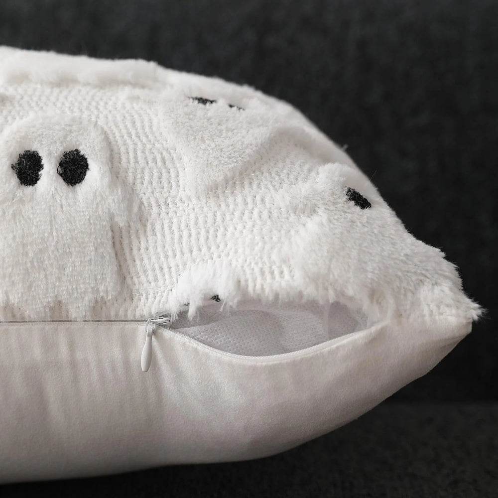 Plush Ghost Halloween Cushion Cover – image 8