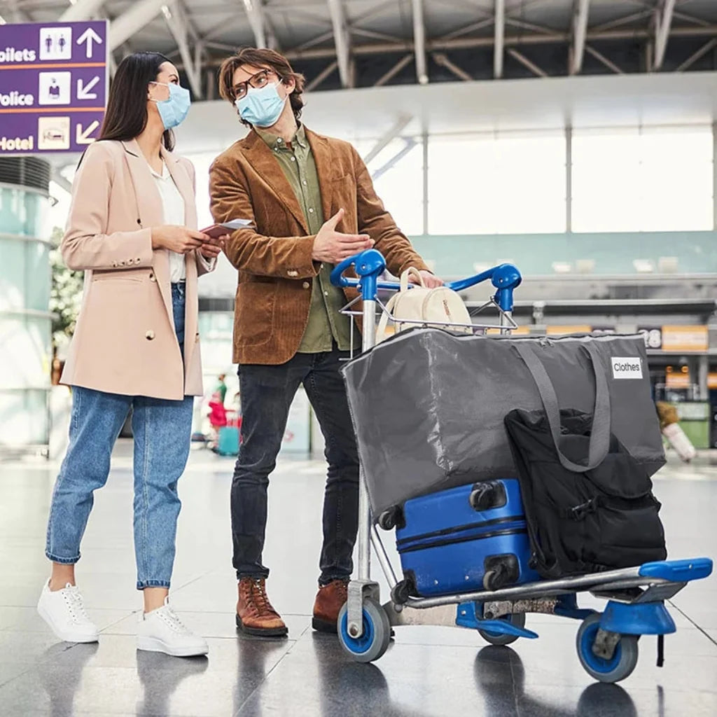 Storage Bags Heavy Duty Moving Tote Waterproof Zipper Organiser
