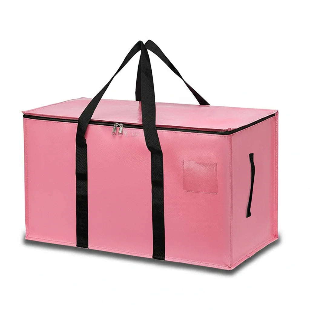 Storage Bags Heavy Duty Moving Tote Waterproof Zipper Organiser