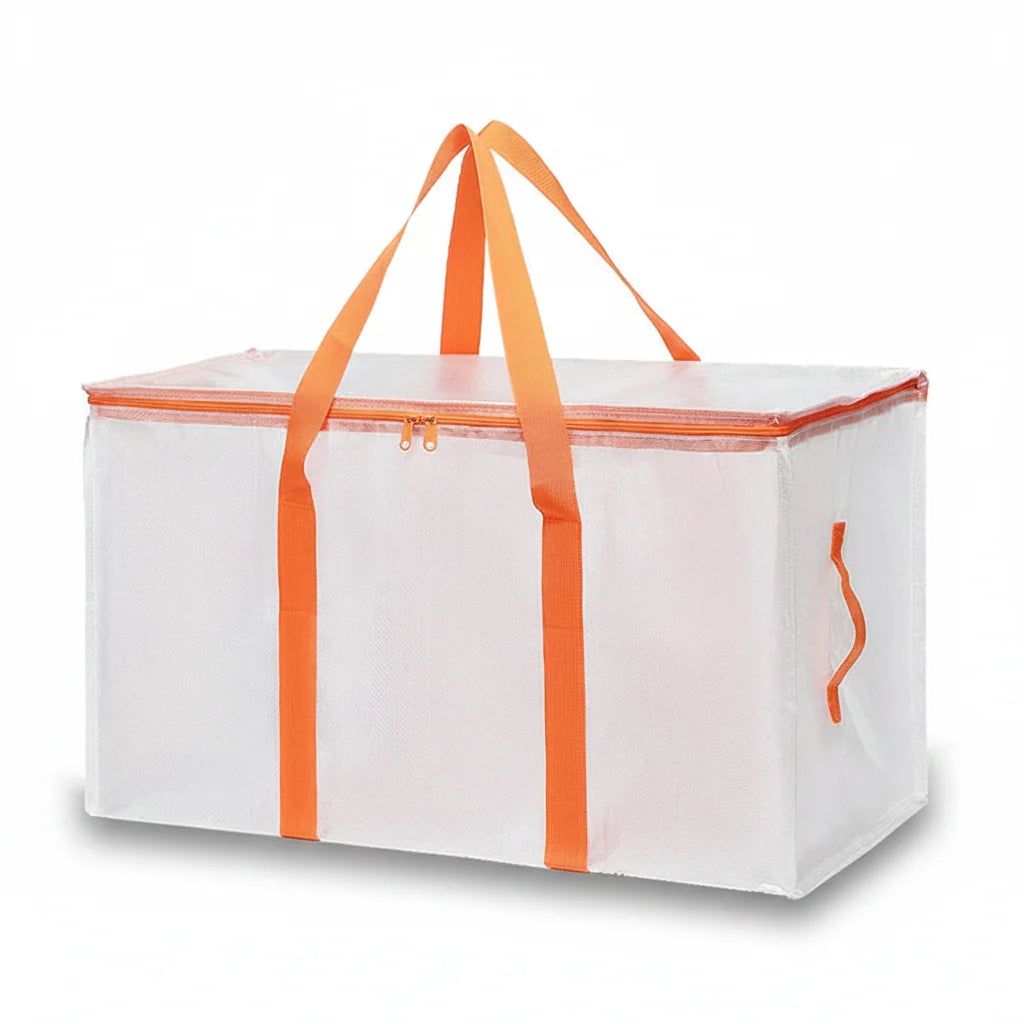Storage Bags Heavy Duty Moving Tote Waterproof Zipper Organiser