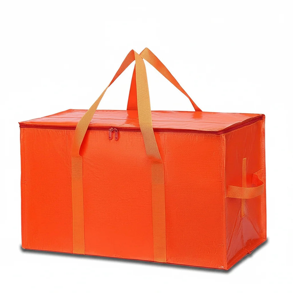 Storage Bags Heavy Duty Moving Tote Waterproof Zipper Organiser
