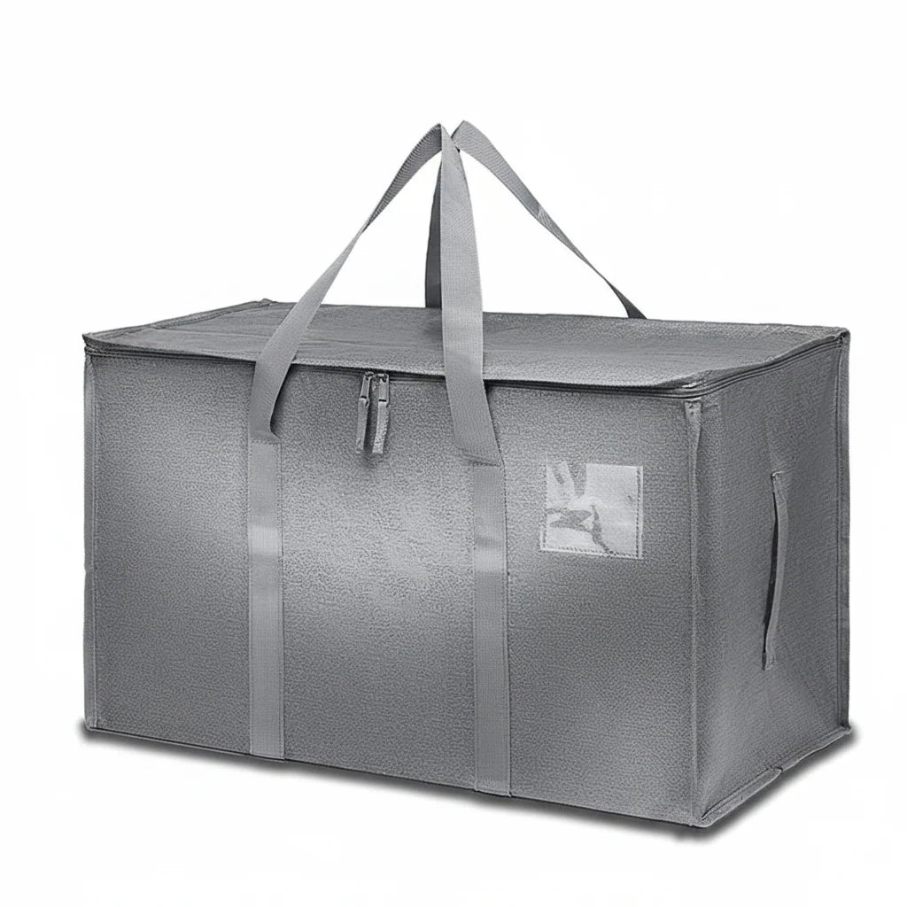 Storage Bags Heavy Duty Moving Tote Waterproof Zipper Organiser
