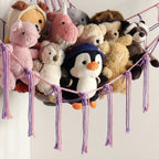 Hanging Toy Storage Hammock Macrame Organiser Stuffed Animals Decor