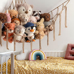 Hanging Toy Storage Hammock Macrame Organiser Stuffed Animals Decor