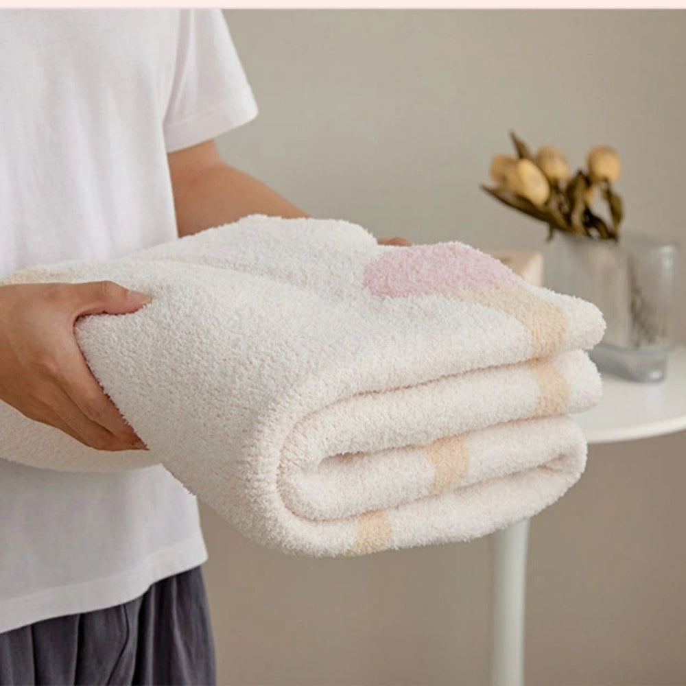 Ice Cream Pattern Knitted Throw Blanket - product view 7