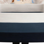 Rectangular Cotton Rope Storage Basket with Handles – image 4