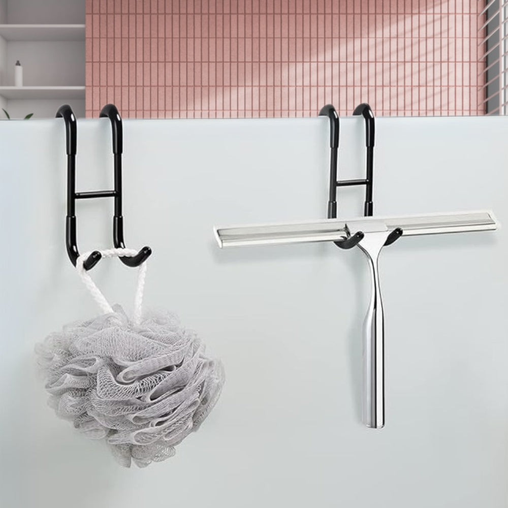 Over-Glass Stainless Steel Shower Hook – image 2