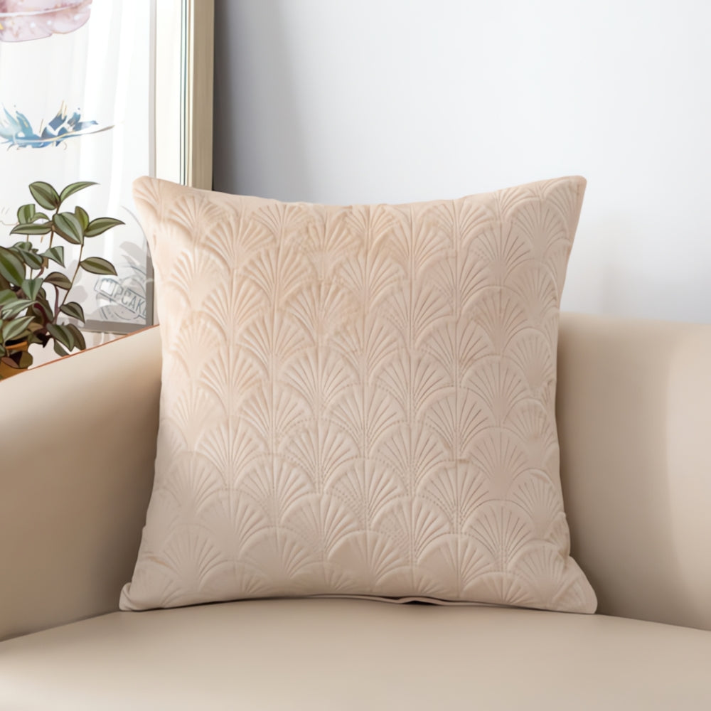 Scallop Pattern Velvet Cushion Cover – image 3