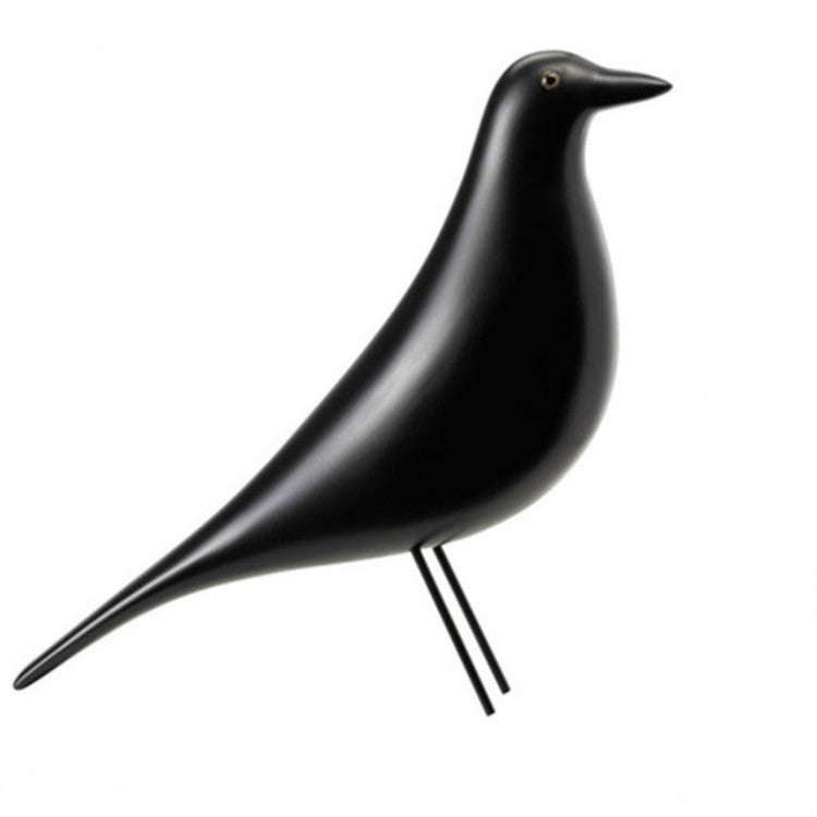 Black Resin Bird Ornament