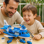 Toy Playset Airplane Vehicle Transport Kids Action Set