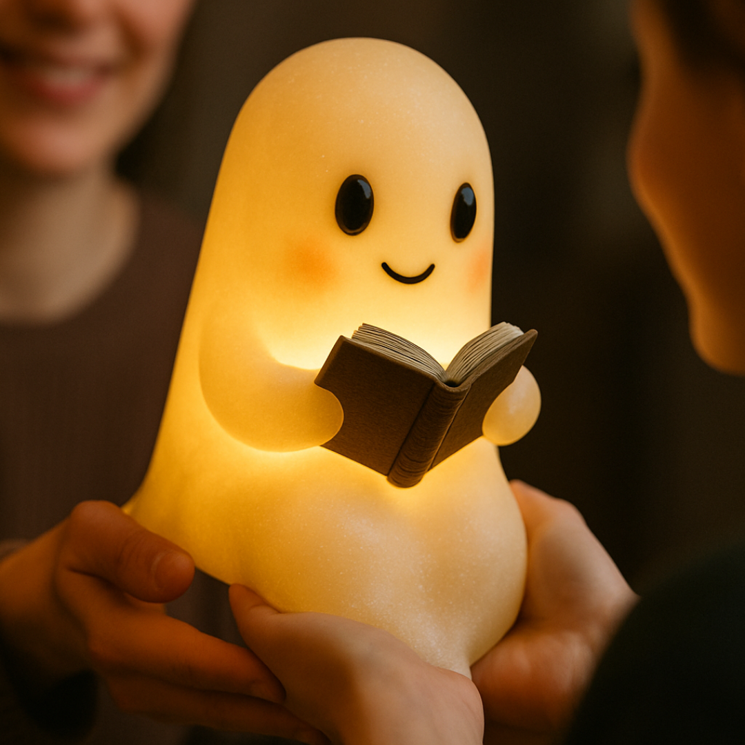 Ghost LED Night Light, Warm Bedside Decoration — product view 2