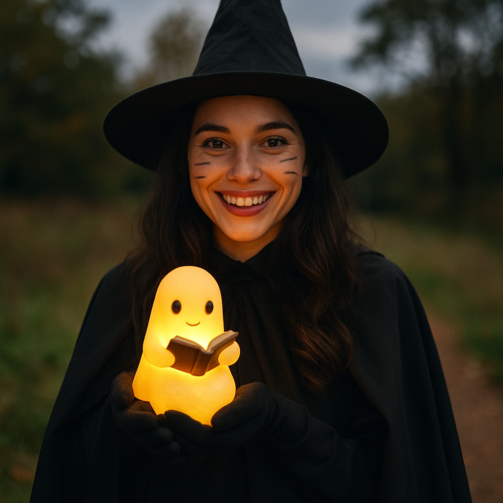 Ghost LED Night Light, Warm Bedside Decoration — product view 7