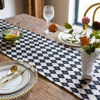 Chequered Tassel Table Runner – image 6