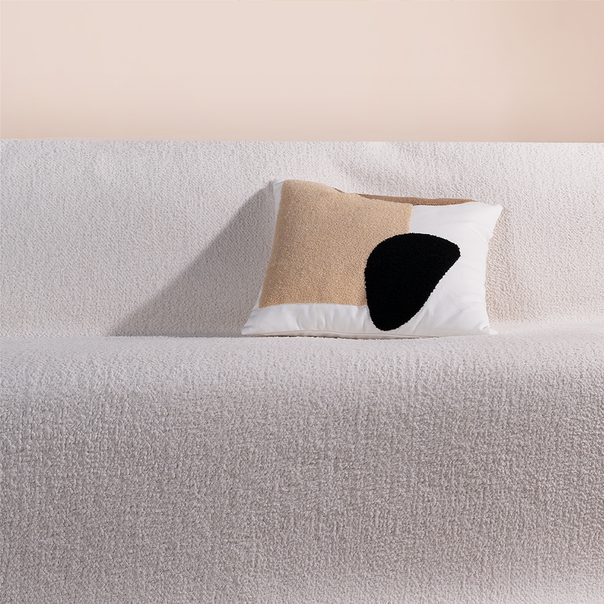 Textured Geometric Cushion Cover, 45.72 x 45.72 cm - product view 3