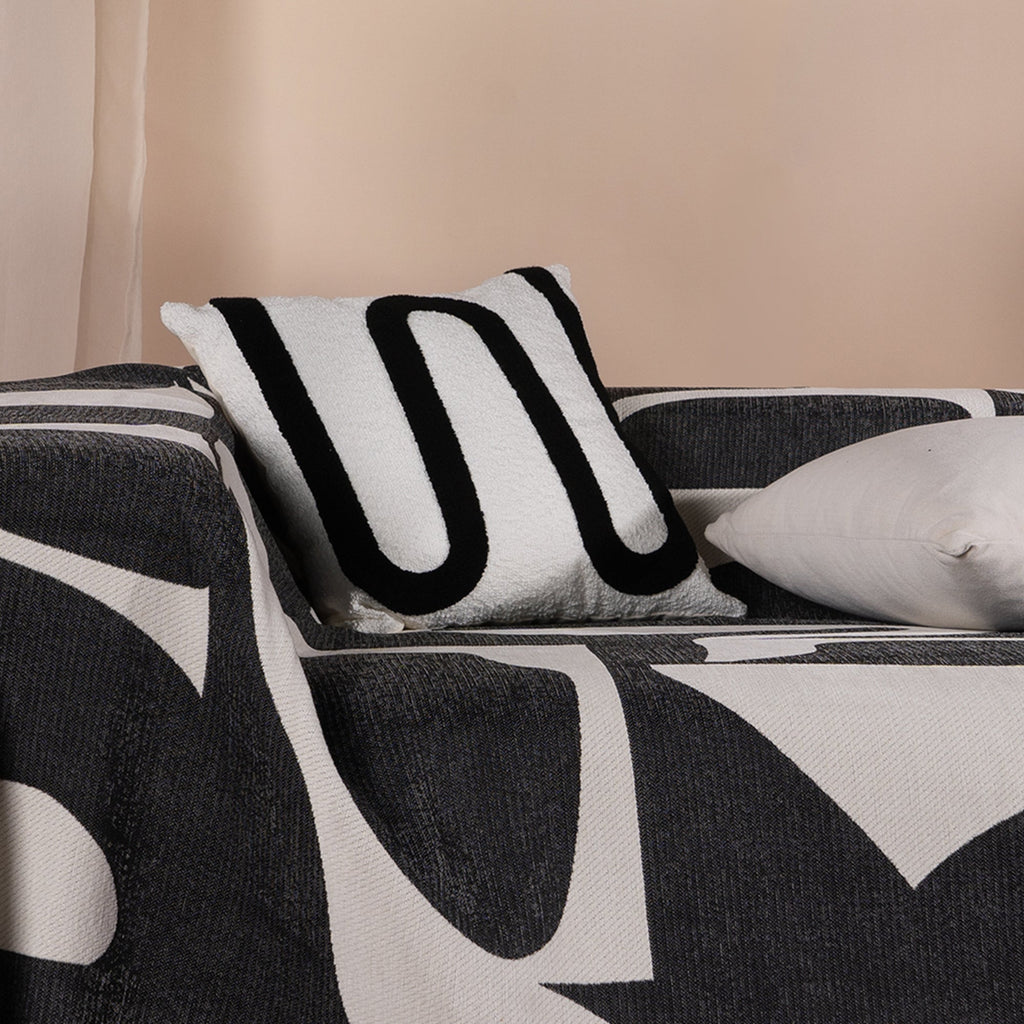 Textured Geometric Cushion Cover, 45.72 x 45.72 cm - product view 9