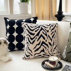 Black and White Tiger Stripe Cushion Cover – image 2