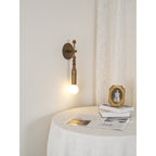 Marble and Brass Wall Sconce - view 5