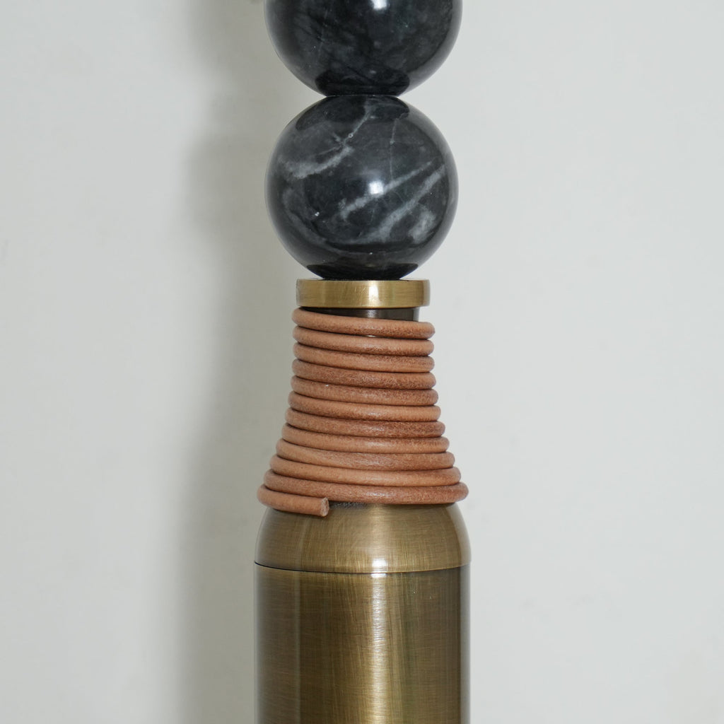 Marble and Brass Wall Sconce - view 26