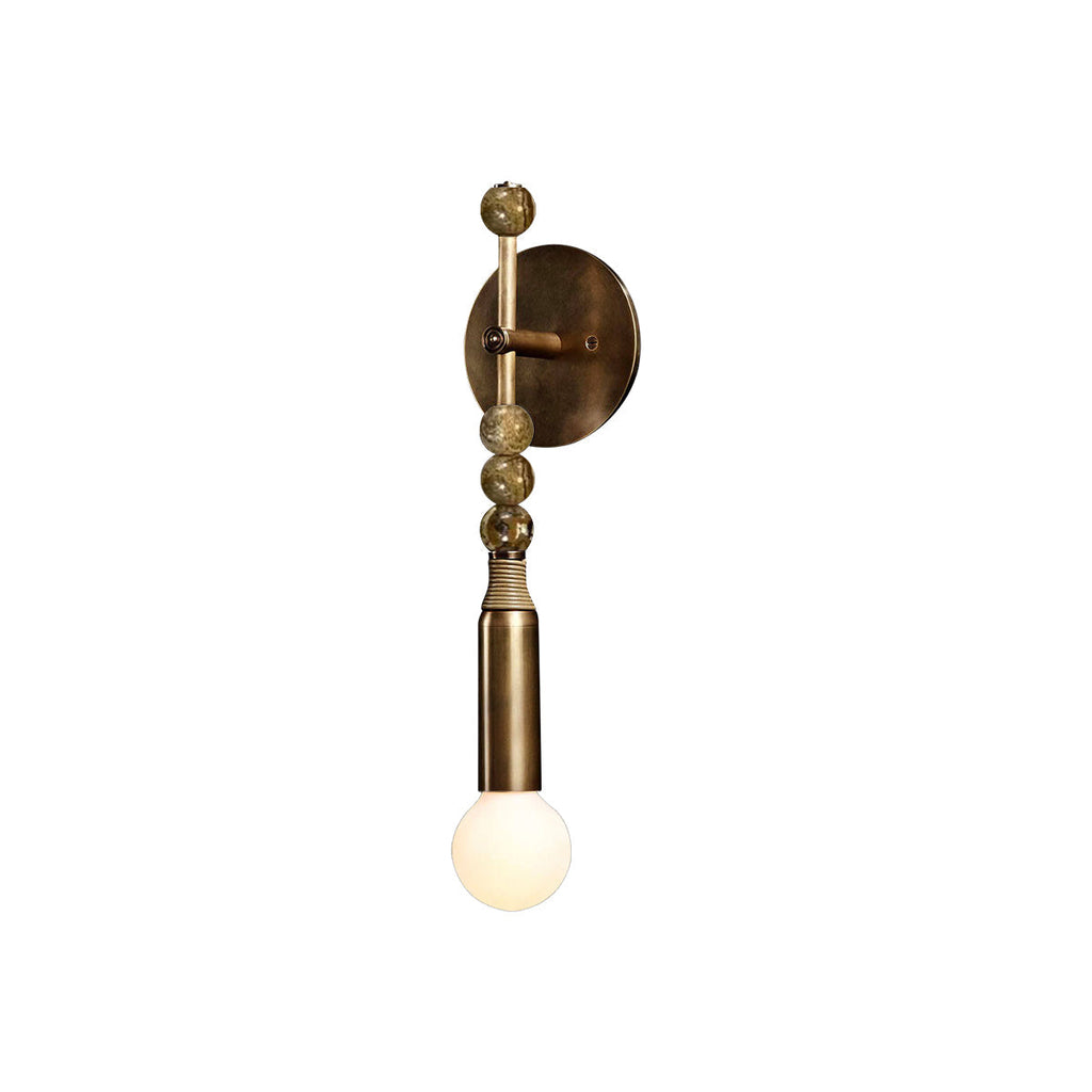 Marble and Brass Wall Sconce - view 29